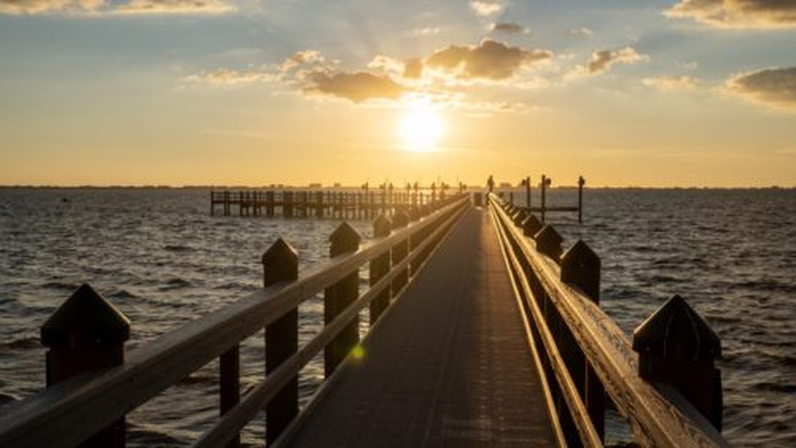 The research dock on Sarasota Bay